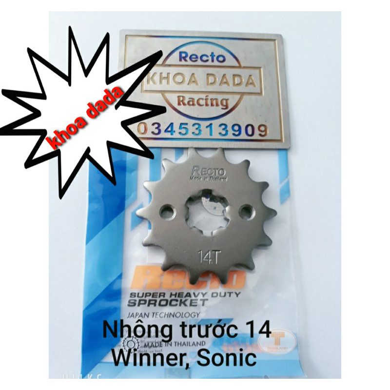 Nhông trước Winner, Sonic150,Winner X Recto, size 14