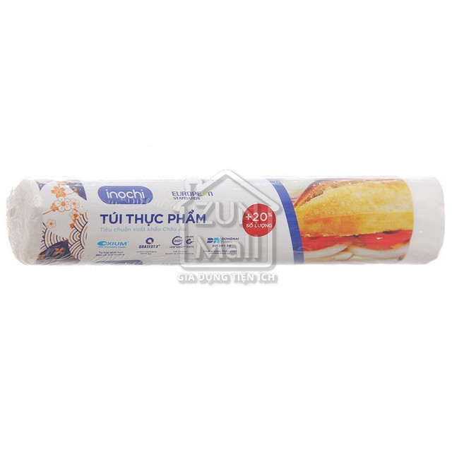 Túi Đựng Thực Phẩm Shinsen 3L Inochi hàng xuất Nhật Bản 120 túi 25x35cm Không mùi hôi, không hóa chất, khó rách