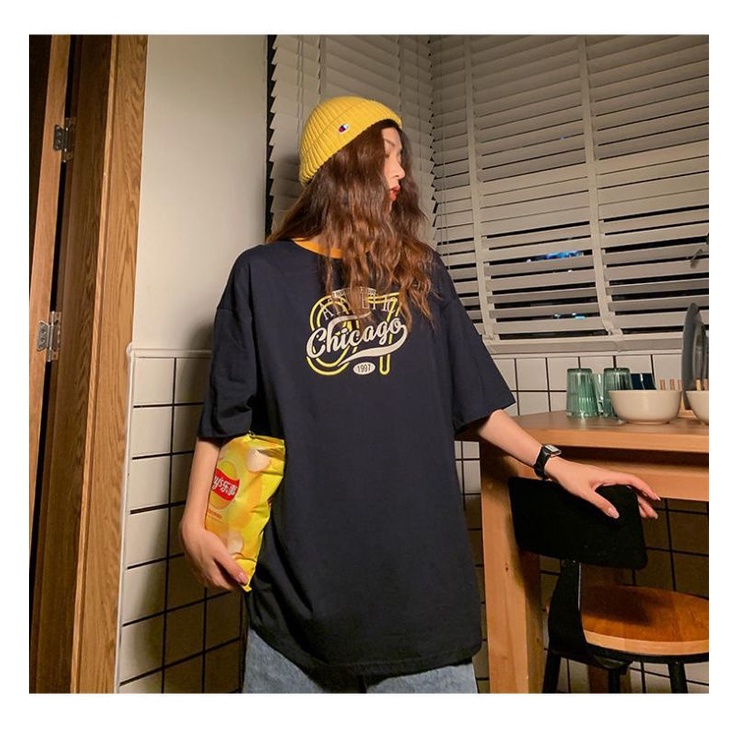 Áo thun tay lỡ unisex Chicago 97