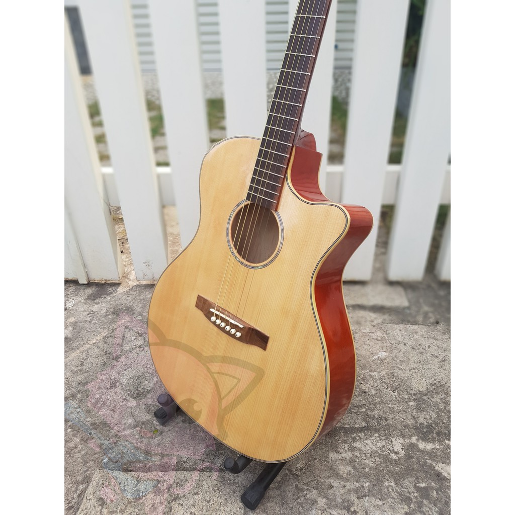 Đàn guitar Acoustic + 7 pick + Giáo trình hướng dẫn tập cho người mới