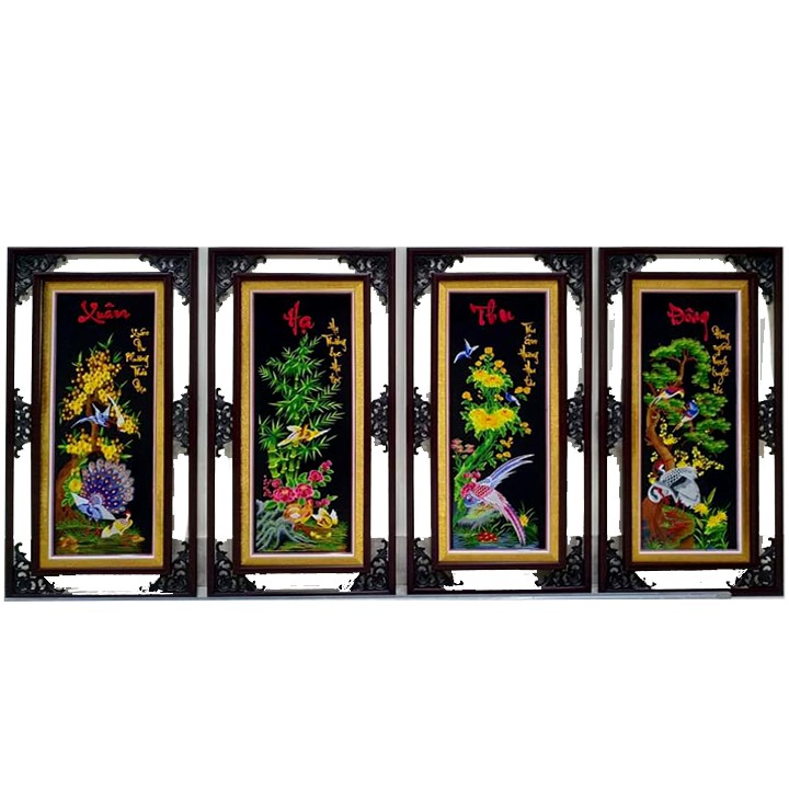 Tranh thêu sẵn tứ quý 4 mùa | BigBuy360 - bigbuy360.vn