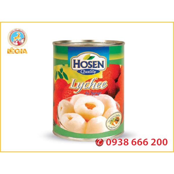 Vải Ngâm Đóng Lon Nhập Khẩu HOSEN 565G