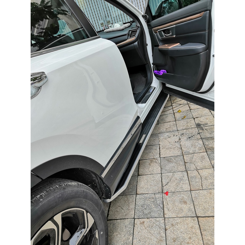 Bậc lên xuống, bệ bước chân Honda CRV 2018 2022. Mẫu nhôm đúc MH