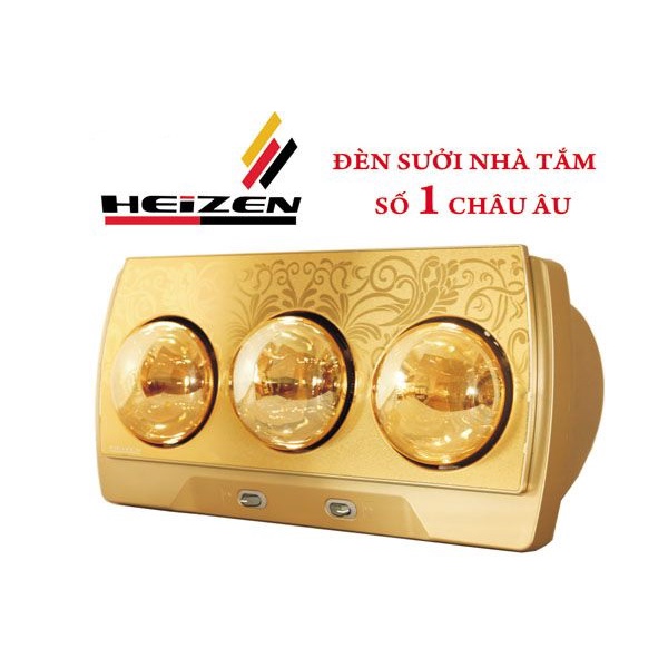 Đèn sưởi nhà tắm Heizen HE2B - SBảo hành chính hãng 10 năm - Tặng găng tay cao su tự nhiên Lock&Lock