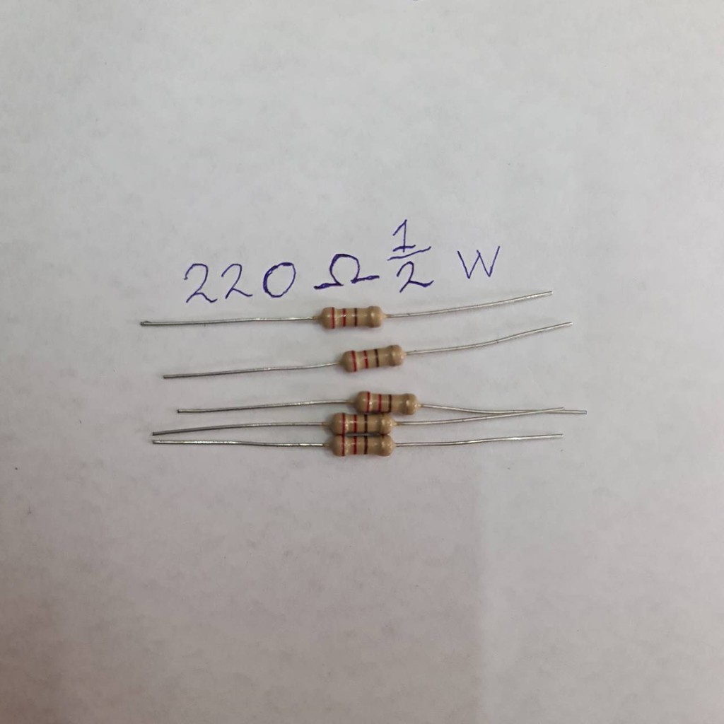 0000664 R 220 Ω 1 / 2 W 220 Ohm 220 Điện trở 20 miếng