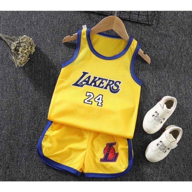 ⚽️Bộ quần áo bóng rổ chất cotton thông hơi cho bé trai 0-10 tuổi