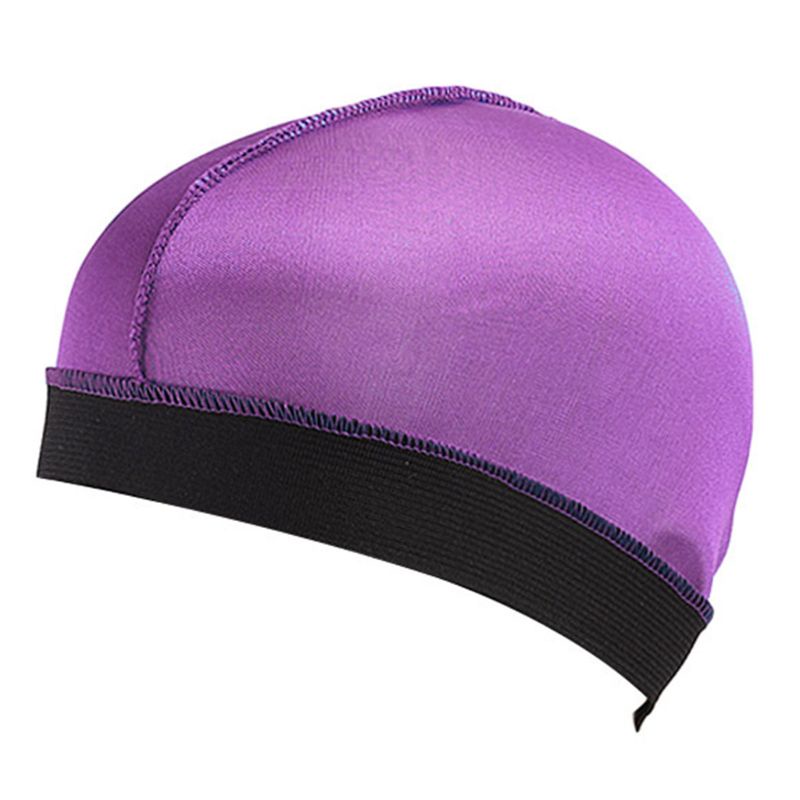 Mũ Trùm Tóc Giả Lụa Co Giãn Màu Sắc Trơn Dành Cho Nam Và Nữ