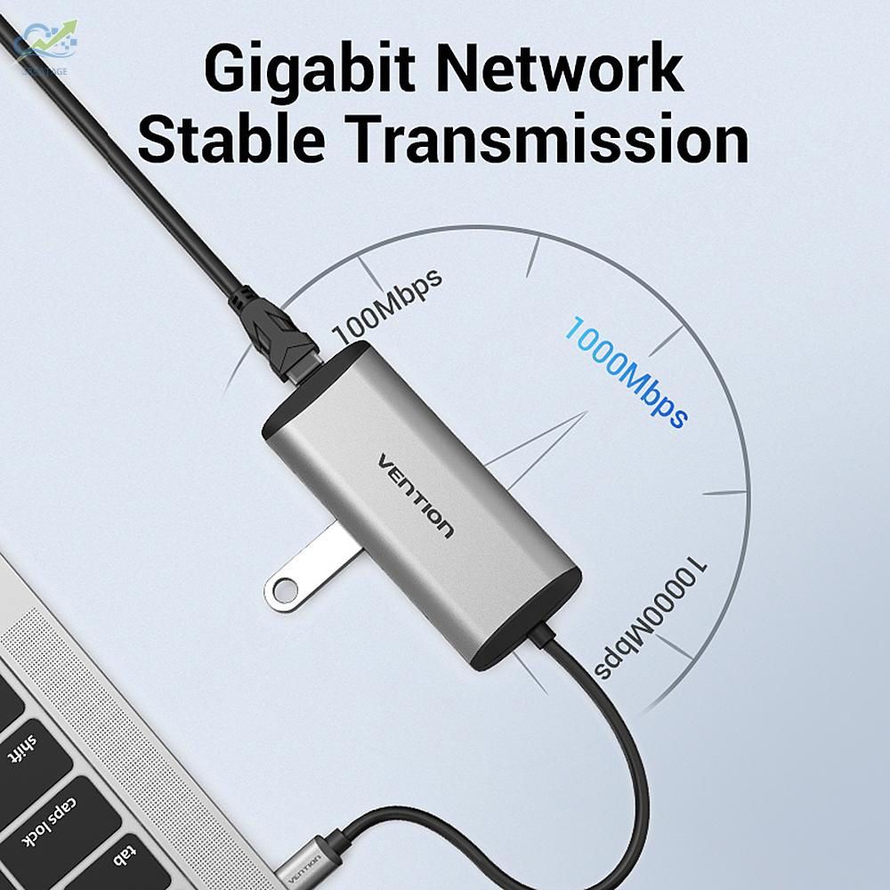 g☼Vention THAHB USB C HUB Type-C to 4K HDMI+USB3.0*3+TF+SD+RJ45+3.5mm+PD HUB Dock Adapter Converter Splitter