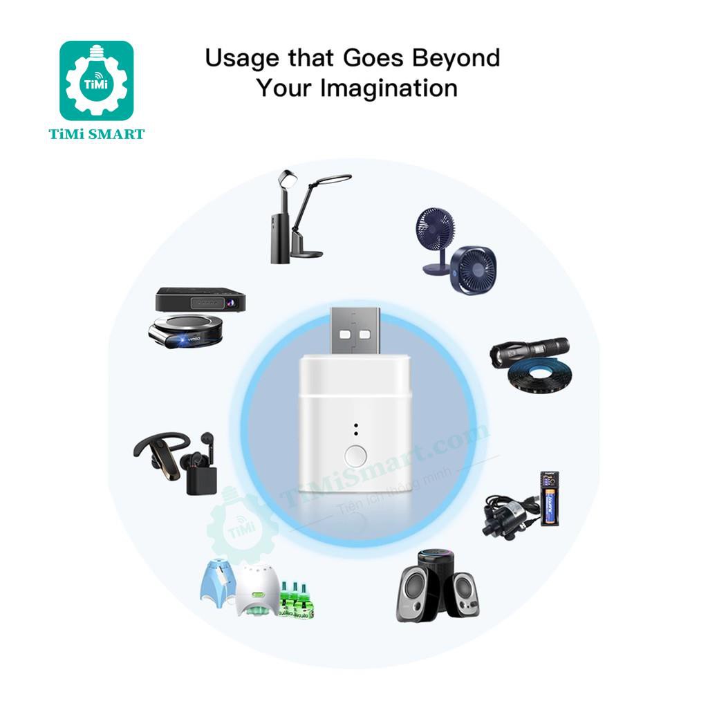 [Bảo Hành 6 tháng] Công Tắc Thông Minh Sonoff Micro USB 5V Điều khiển wifi 3G Cài Đăt Thời Gian Bật Tắt Tự Động
