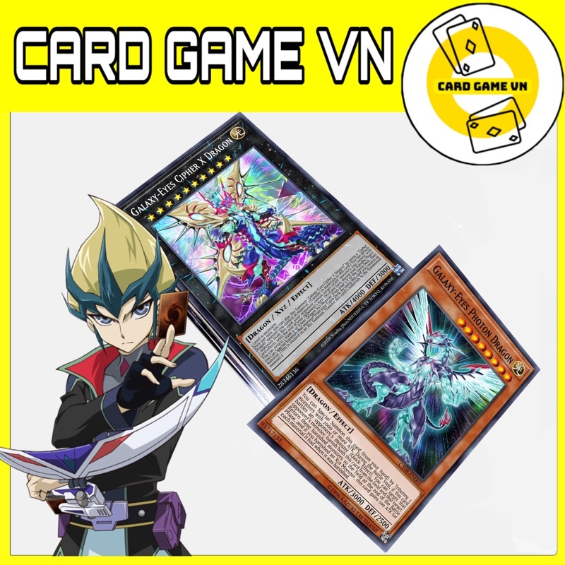 Bài YuGiOh - Bộ 54 lá bài Galaxy Eyes Prime Deck của Kaito Tenjo - Card Game VN