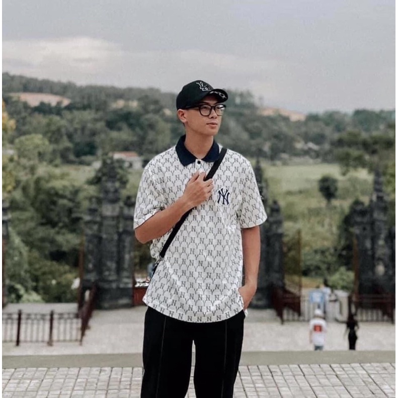 (ảnh thật form nam- nữ) Áo polo hàng đẹp không tì vết 2 màu xanh - trắng | BigBuy360 - bigbuy360.vn