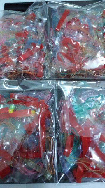 Combo 7 gói thun cột tóc đủ màu