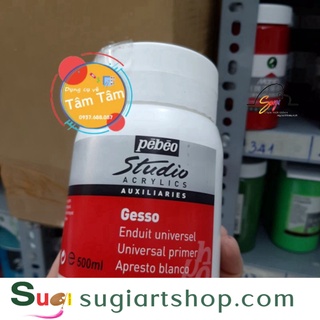 Sơn lót vải canvas, gesso pebeo 500ml/1000ml