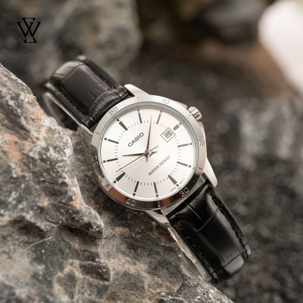 Đồng Hồ Quartz Nữ Casio WATCHSTORE LTP-V004L-7AUDF Thiết Kế Mặt Tròn Kính Khoáng 30mm, Dây Da, Vỏ Thép Không Gỉ