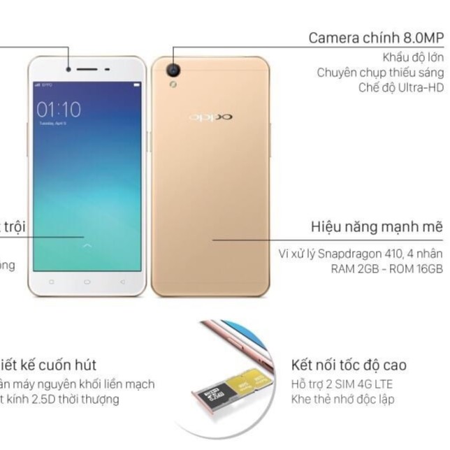 điện thoại Oppo A37 Neo 9 - điện thoại Oppo 2sim có phụ kiện kèm theo bảo hành 6 tháng | BigBuy360 - bigbuy360.vn