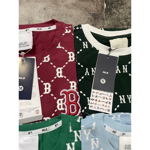 Áo Phông Unisex In Logo Toàn Áo Monogram Chất Cotton 100% Mịn Mát