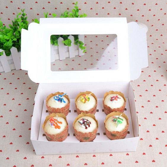 HỘP ĐỰNG CUPCAKE 6 BÁNH