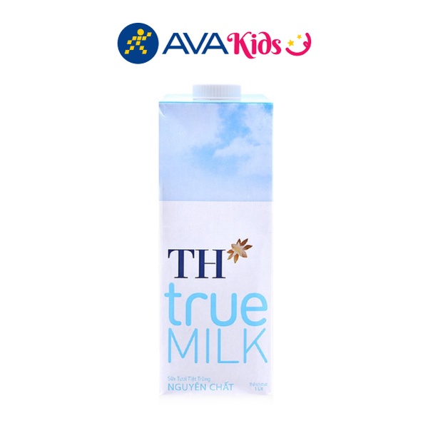 Sữa tươi tiệt trùng nguyên chất không đường TH true MILK hộp 1 lít