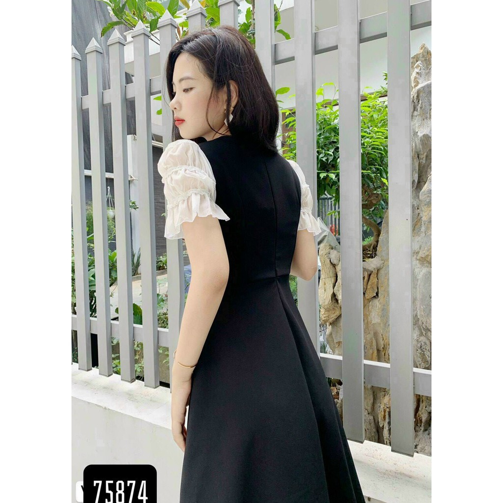 VÁY ĐẦM DẠO PHỐ UMI PHỐI TAY VOAN TỪ 40-71KG | BigBuy360 - bigbuy360.vn