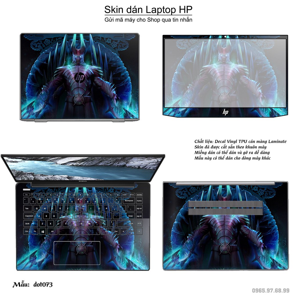 Skin dán Laptop HP in hình Dota 2 nhiều mẫu 12 (inbox mã máy cho Shop)