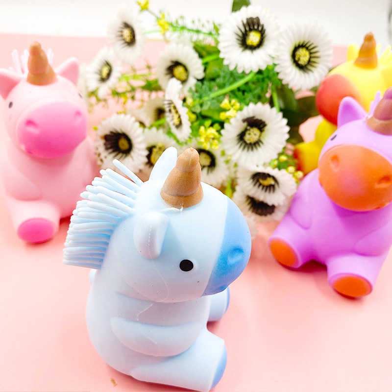 Đồ chơi bóp squishy AMILA hình ngựa unicorn giúp giảm stress