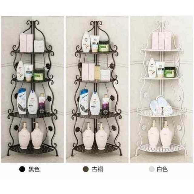 Kệ góc 4 tầng hoa văn