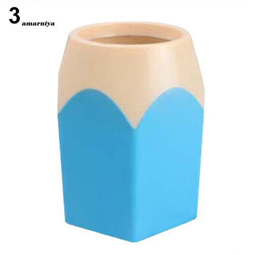 Lọ nhựa sáng tạo chuyên dụng đựng bút để bàn nhiều màu tự chọn