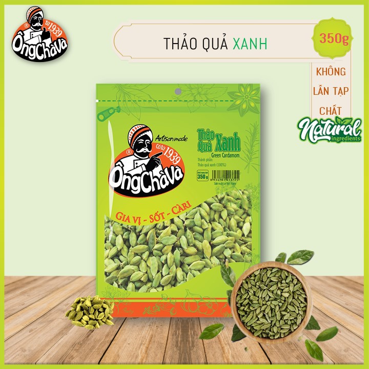 Thảo Quả Xanh Ông Chà Và 350gr (Green Cardamom)