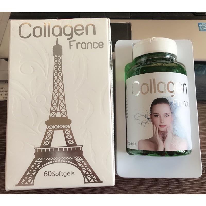 COLLAGEN France 3600 mg - Hộp 60 viên - Viên uống làm đẹp, trẻ hóa da giúp tóc móng chắc khỏe