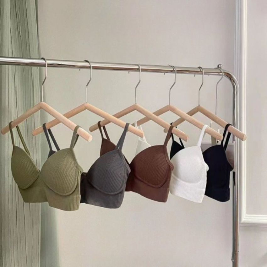 Áo bra 2 dây nâng ngực cotton có mút mỏng, áo ngực nữ không gọng co giãn mềm mịn, trẻ trung năng động Bellar_bra B614