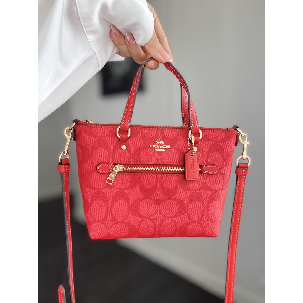 Túi xách nữ chính hãng tote mini Coach Gallery mới size 17*15*20cm
