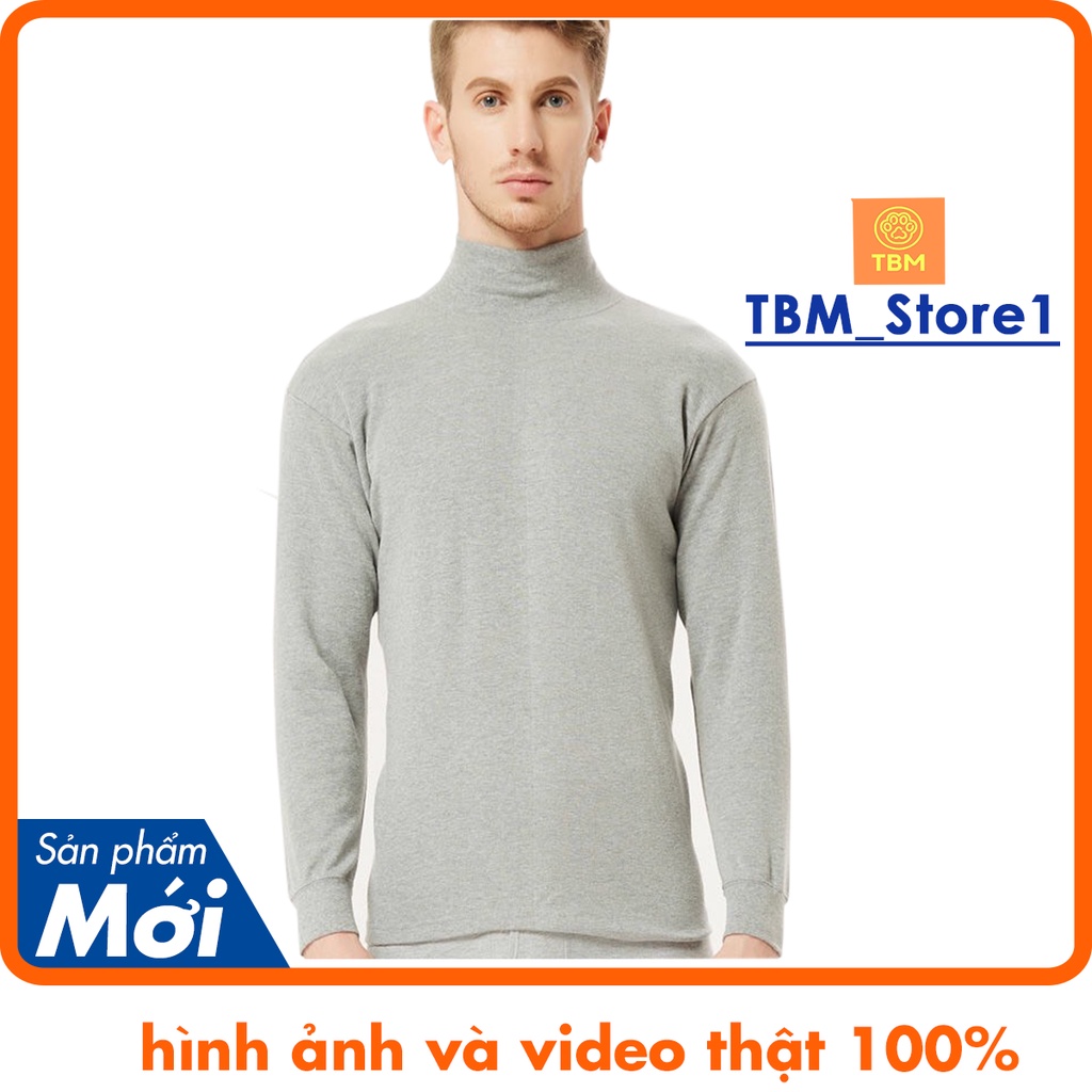 Áo giữ nhiệt nam dài tay , áo cotton 100% , ảo nỉ , siêu bền siêu giữ nhiệt - TBM07 ( Đủ Màu Full Size )