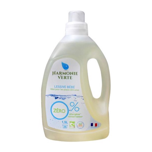 Nước giặt quần áo em bé hữu cơ đậm đặc Harmonie Verte 1,5l