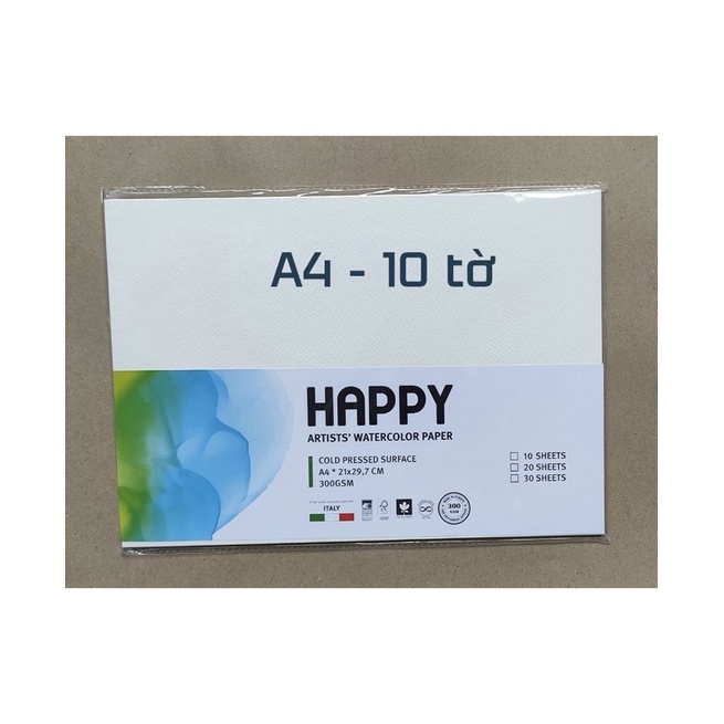 Giấy vẽ hạng hoạ sỹ HAPPY-300gsm.