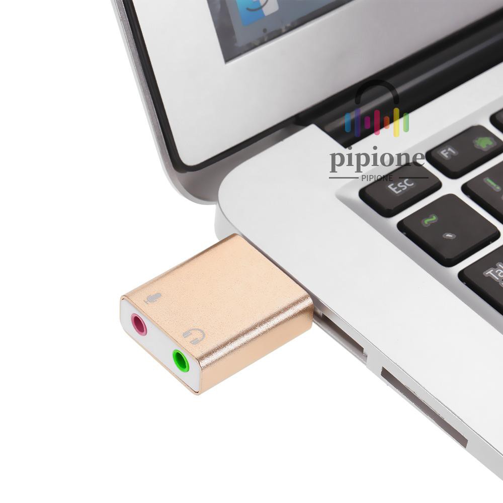 Usb Chuyển Đổi Âm Thanh 7.1 Với Giắc Cắm 3.5mm Cho Mac Osx Win 7 / 8 Android