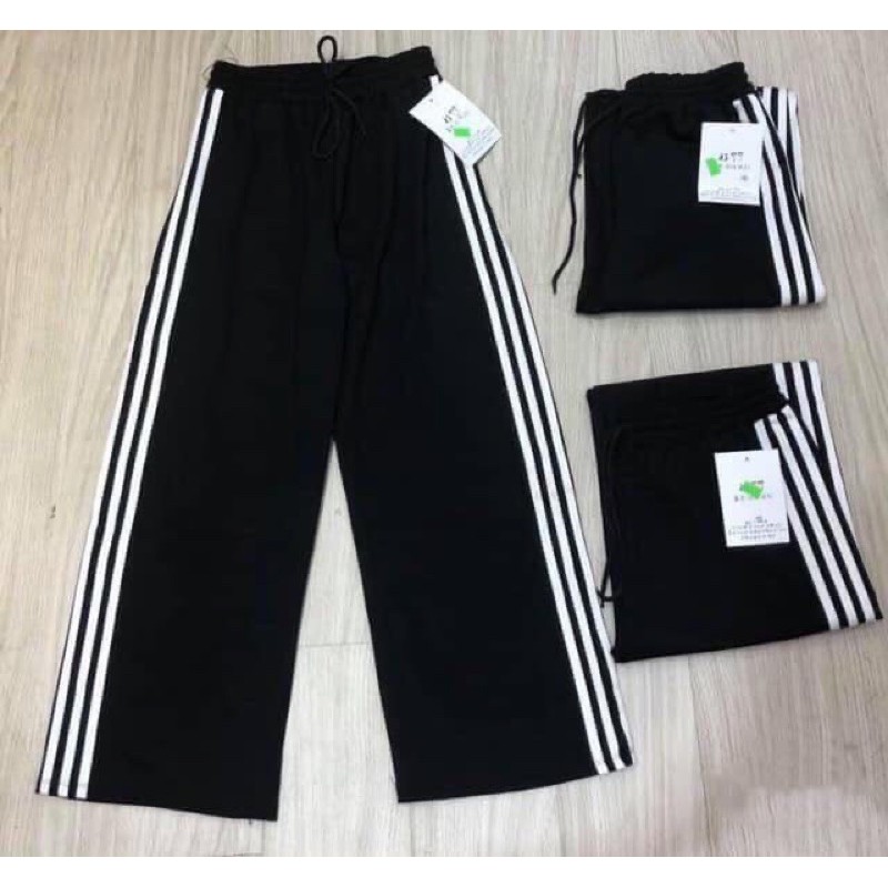 quần cotton đen kẻ thể thao 4 mùa