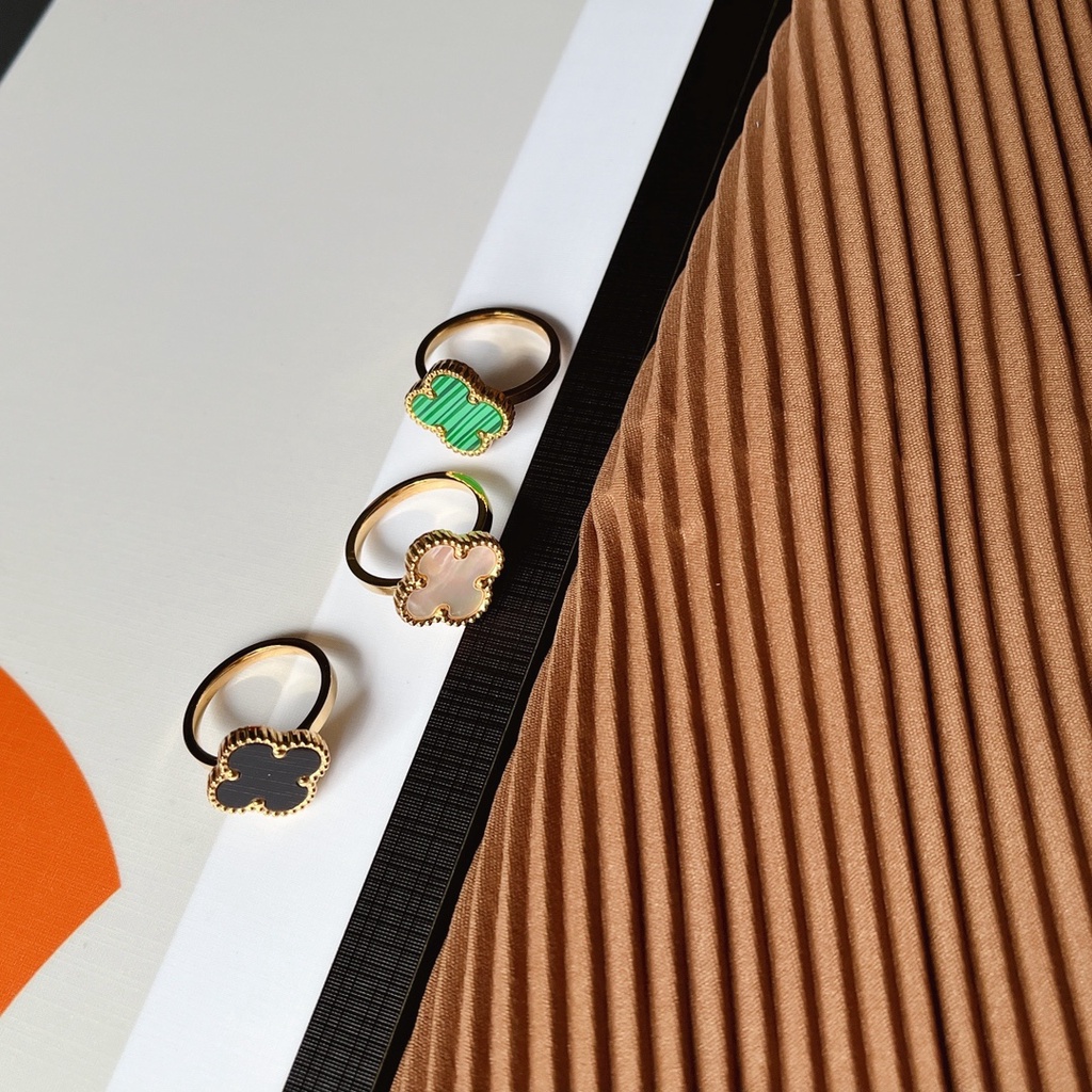 Nhẫn Louis Vuitton Phong Cách Hàn Quốc Đơn Giản Mạ Vàng / Bạc 925 Dành Cho Nữ