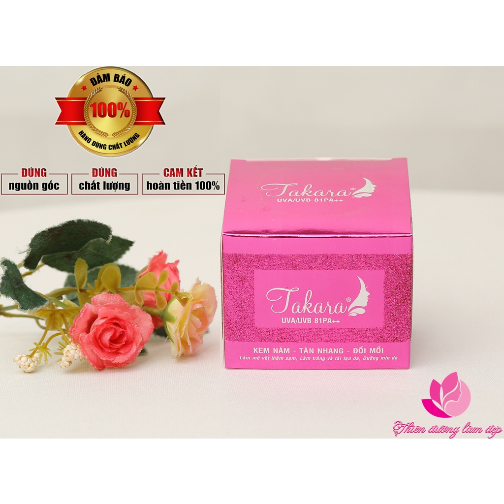 Kem Nám, Tàn nhang, Đồi mồi 6 in 1 TAKARA - 15g Sạch nám sau 1 tuần