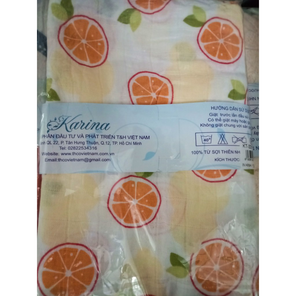 KHĂN SỢI TRE KARINA 120CMx120CM