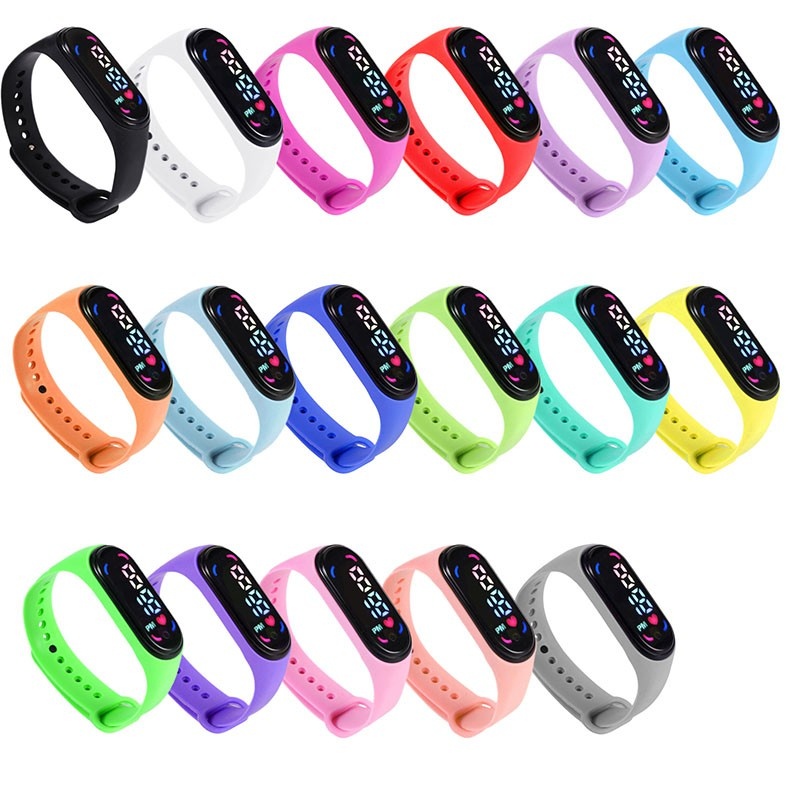 M7 Touch Waterproof Electronic Sport Watch With LED For Kids Students HIGH QUALITY100% brand new！
