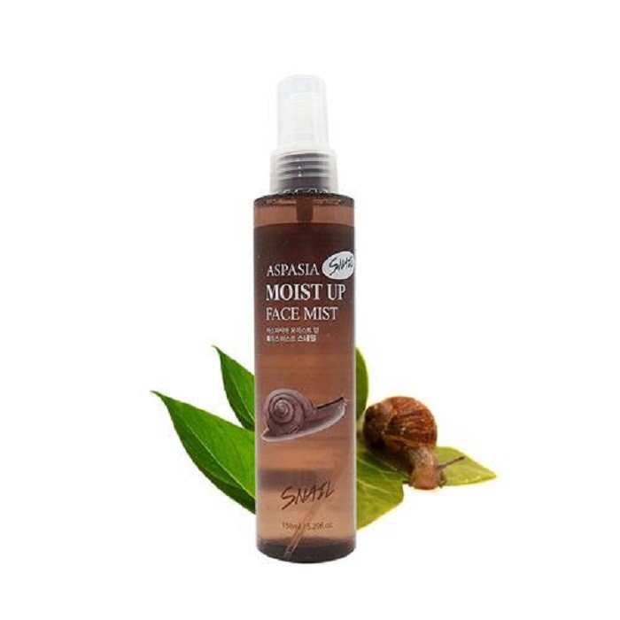 Xịt khoáng dưỡng ẩm chiết xuất Ốc sên Aspasia Moist Up Face Mist Snail (150ml) | BigBuy360 - bigbuy360.vn