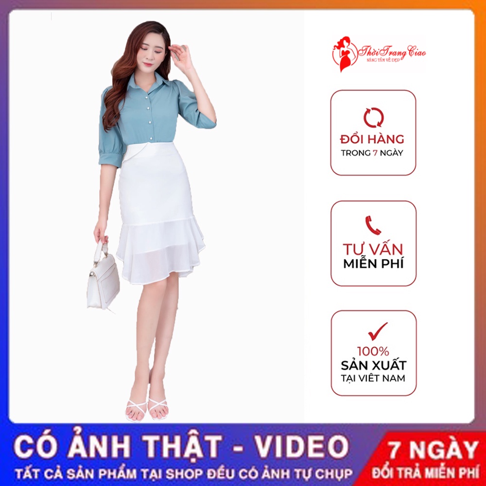 [Hàng Cao Cấp] Sét Áo Và Chân Váy Hàn Quốc - Set áo chân váy cực xinh - Hàng tự may Thời Trang Ciao