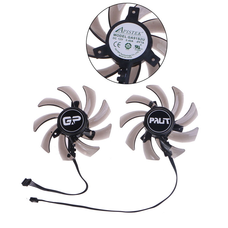 Quạt Tản Nhiệt 85MM GA91S2U 4Pin 12V 0 4A VGA Cho GTX 1660 1660Ti