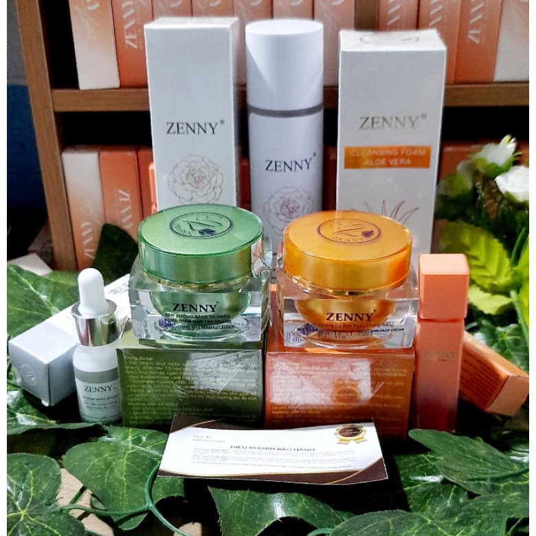 kem zenny( tặng son,serum, sữa rửa mặt ) cam kết chính hãng