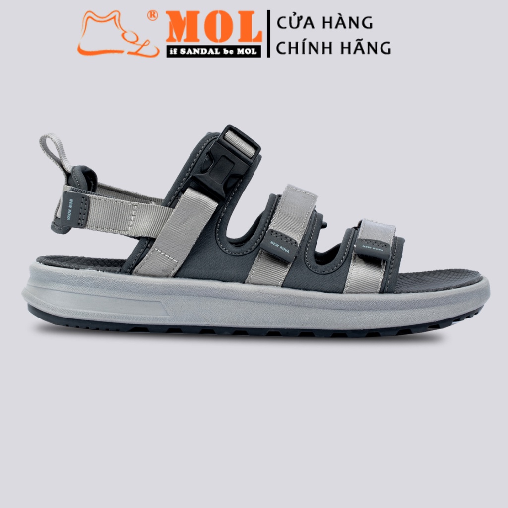 [Mã BMLTA50 giảm 50K đơn 150K] Sandal nam 3 quai ngang vải dù hiệu Rova RV3408G2