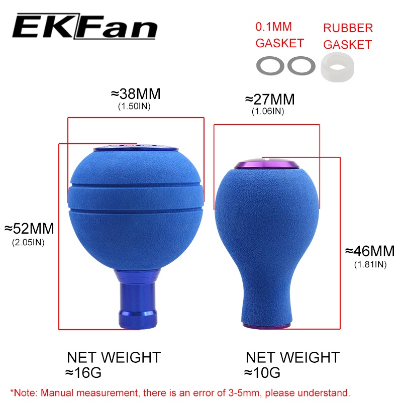 Núm Tay Cầm Guồng Quay Cần Câu Đường Kính 29 / 40MM Bằng EVA Cho abu daiwa Shimano