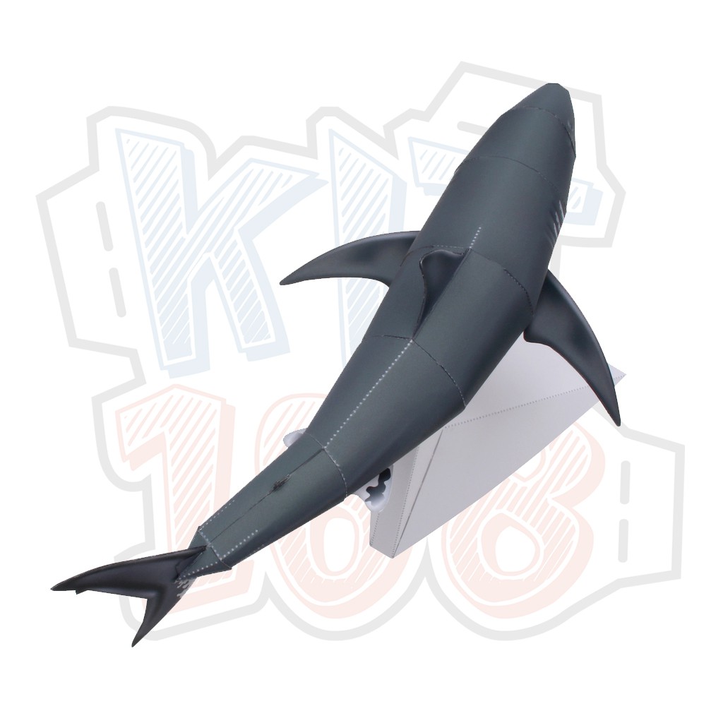 Mô hình giấy động vật Cá mập trắng