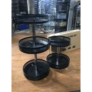 Kệ Gia vị tròn xoay 360° chất liệu inox 304 không rỉ.Free ship