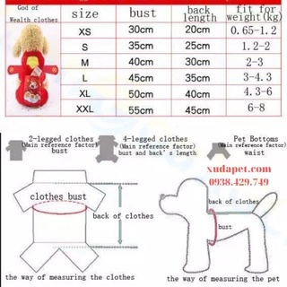 Áo Noel cho chó mèo nhiều size