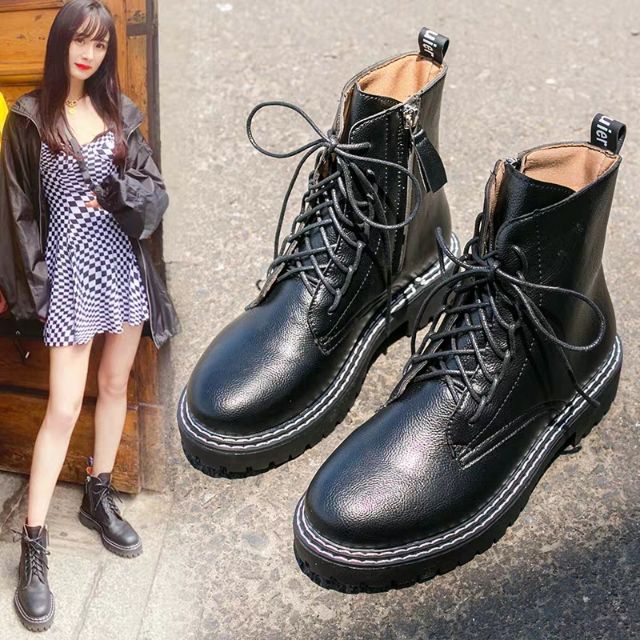 Order boots ulzzang cao cổ mùa thu đông 2019, hàng quảng châu loại đẹo